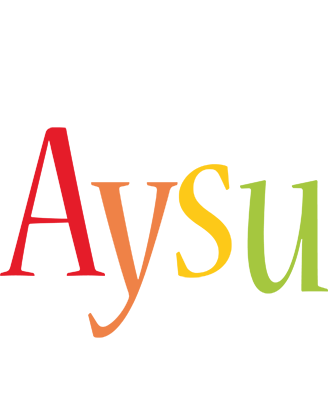 Aysu birthday logo