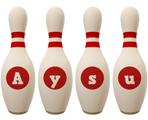 Aysu bowling-pin logo