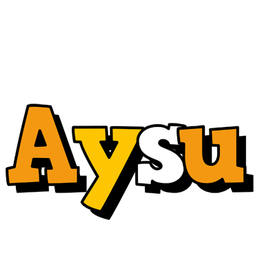 Aysu cartoon logo