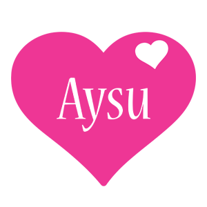 Aysu love-heart logo