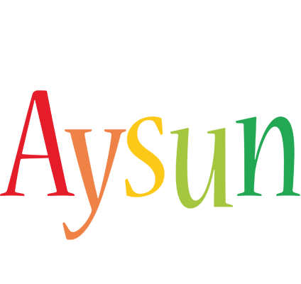 Aysun birthday logo