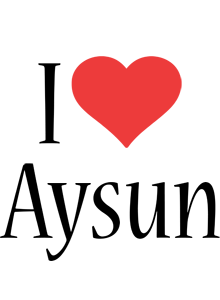 Aysun i-love logo