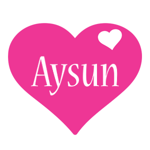 Aysun love-heart logo
