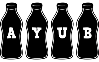 Ayub bottle logo
