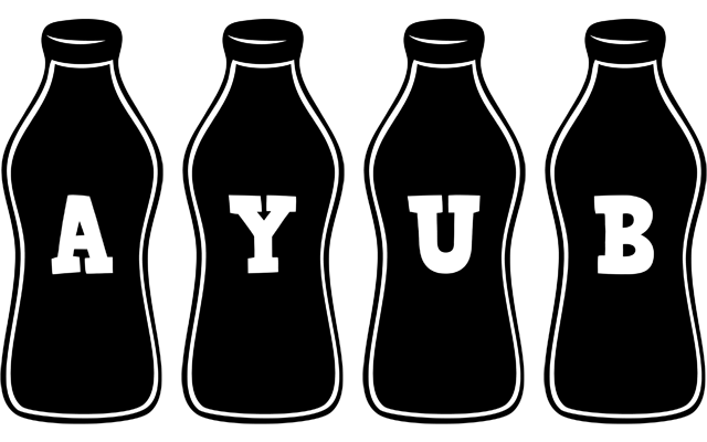 Ayub bottle logo