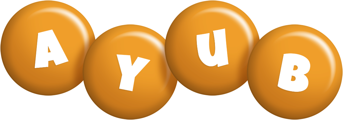 Ayub candy-orange logo