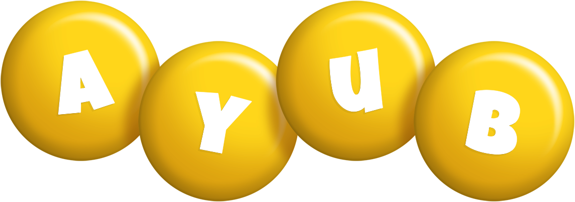 Ayub candy-yellow logo