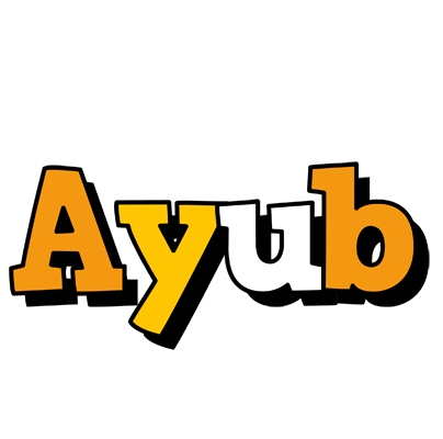 Ayub cartoon logo