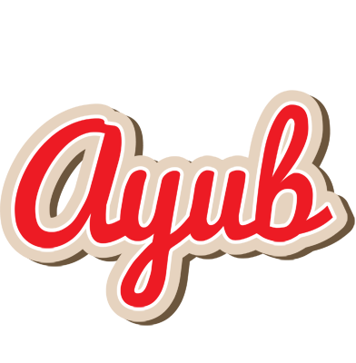 Ayub chocolate logo
