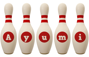 Ayumi bowling-pin logo