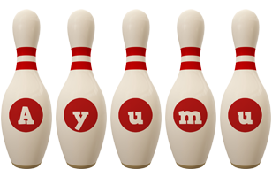 Ayumu bowling-pin logo