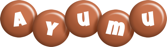 Ayumu candy-brown logo