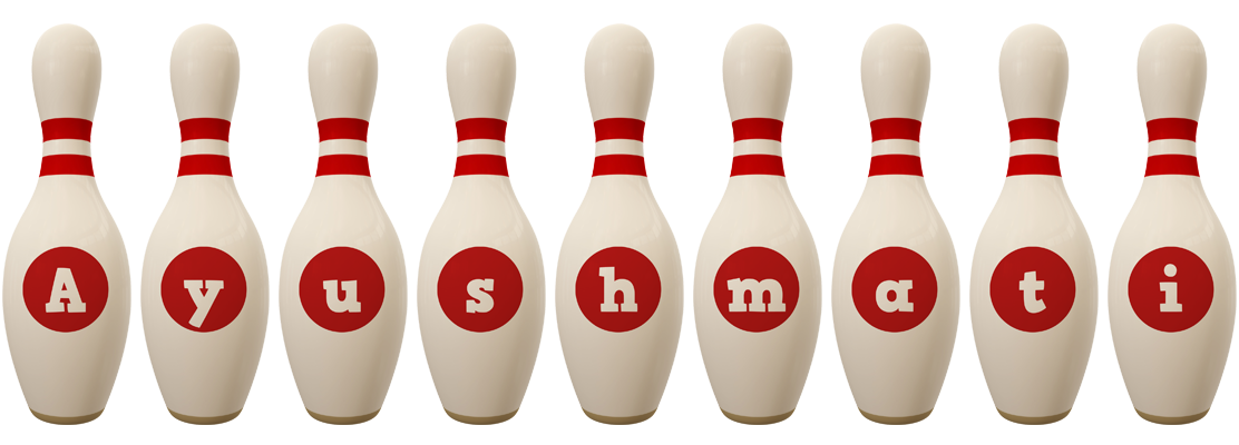 Ayushmati bowling-pin logo