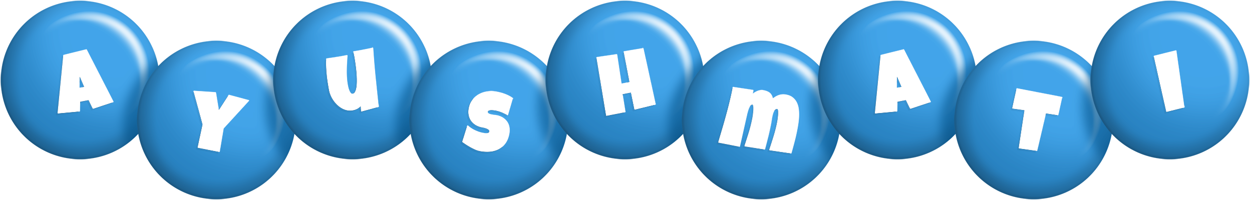 Ayushmati candy-blue logo