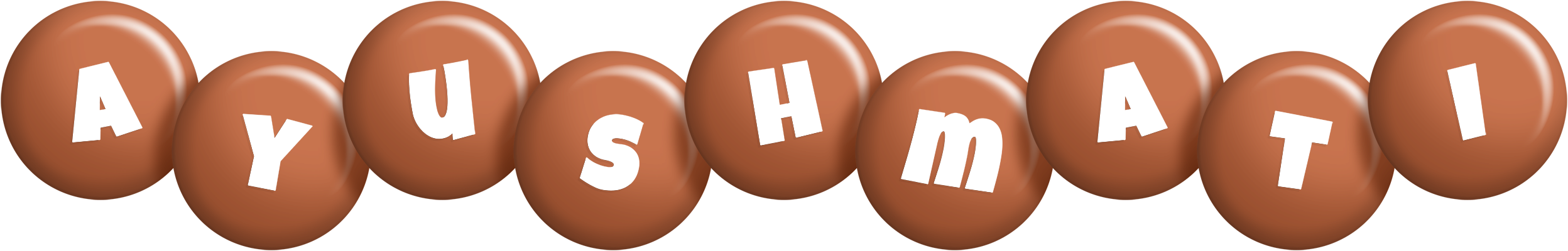 Ayushmati candy-brown logo
