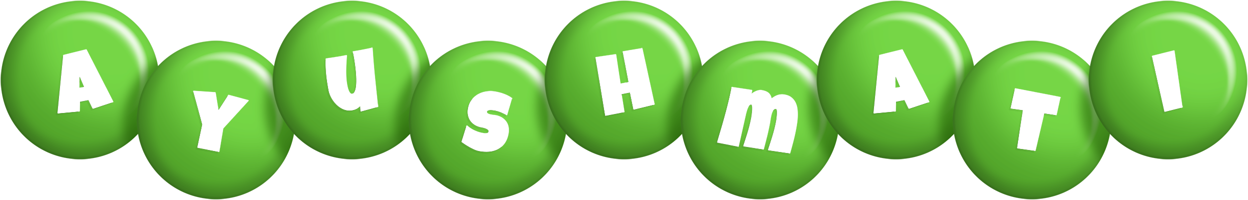 Ayushmati candy-green logo