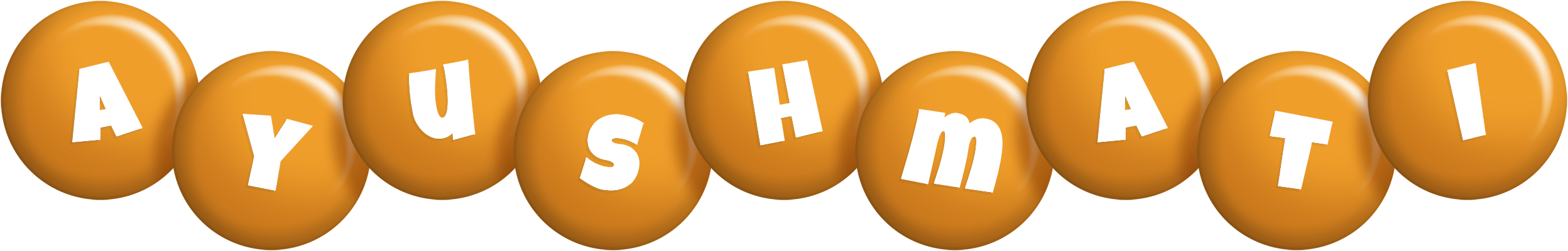 Ayushmati candy-orange logo