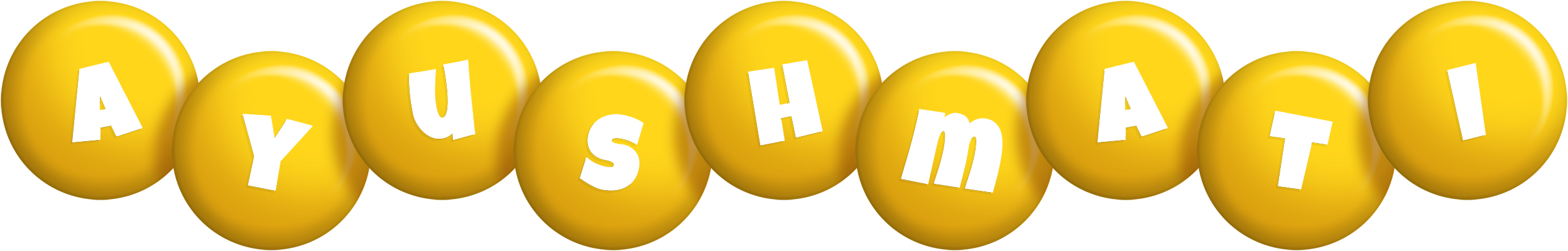 Ayushmati candy-yellow logo