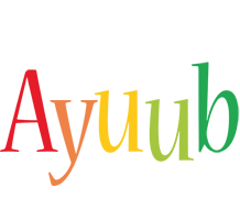 Ayuub birthday logo