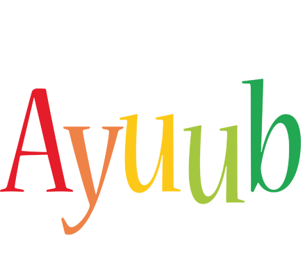 Ayuub birthday logo