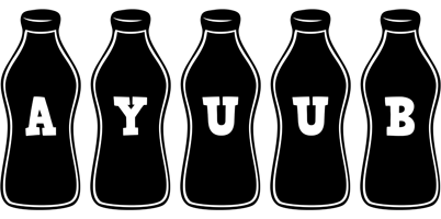 Ayuub bottle logo