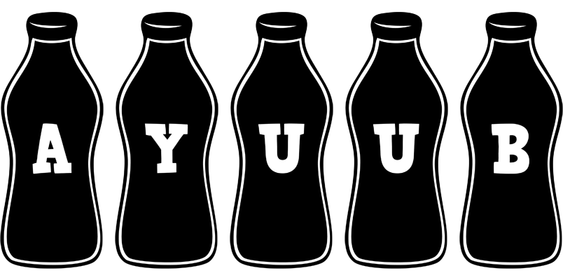 Ayuub bottle logo