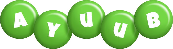 Ayuub candy-green logo