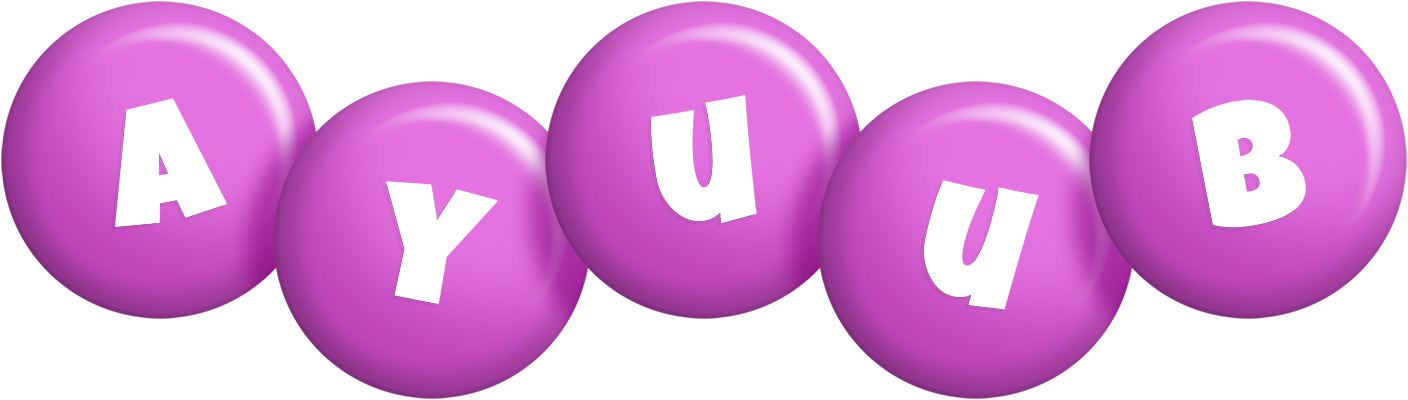 Ayuub candy-purple logo