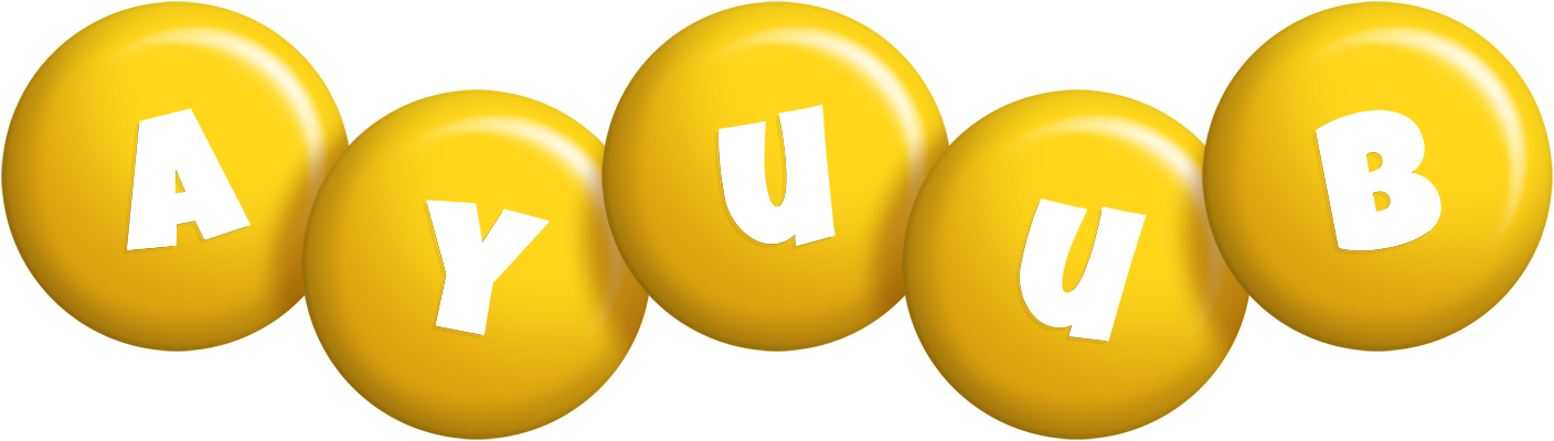 Ayuub candy-yellow logo