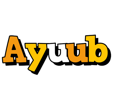 Ayuub cartoon logo