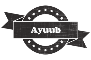 Ayuub grunge logo