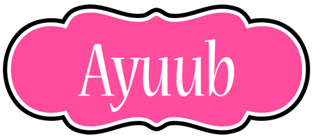 Ayuub invitation logo