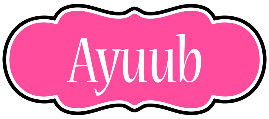 Ayuub invitation logo