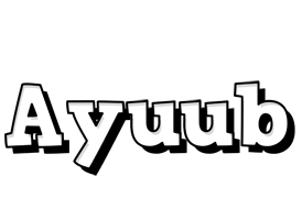 Ayuub snowing logo