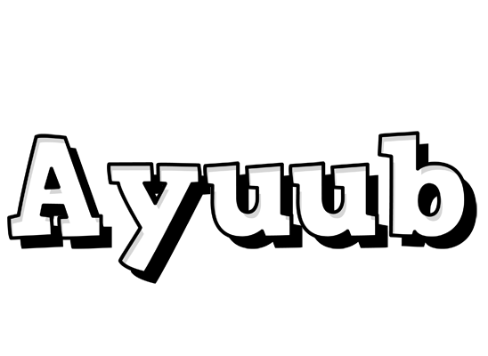 Ayuub snowing logo