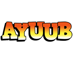 Ayuub sunset logo