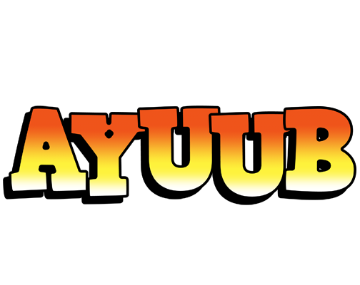 Ayuub sunset logo