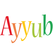 Ayyub birthday logo