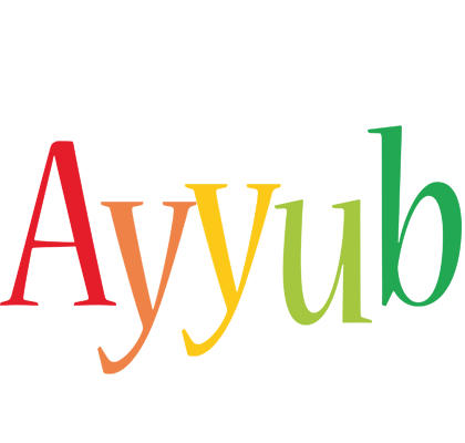 Ayyub birthday logo