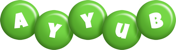 Ayyub candy-green logo