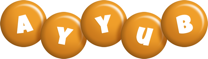 Ayyub candy-orange logo