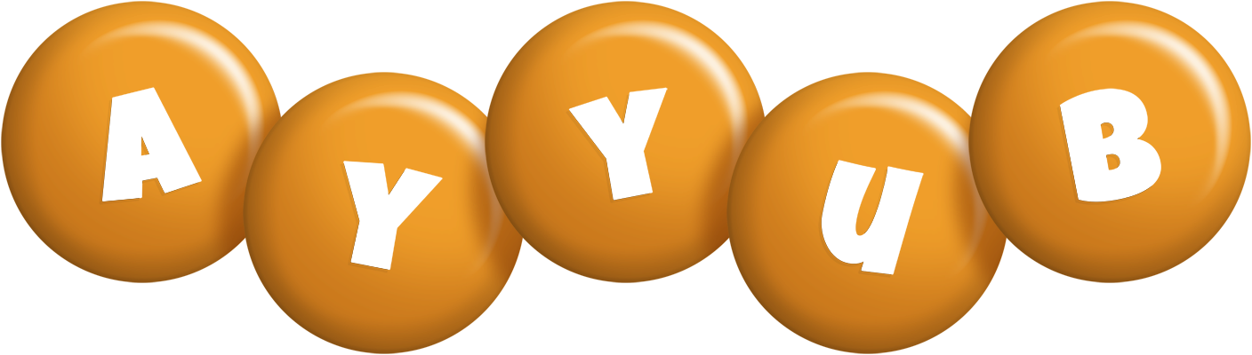 Ayyub candy-orange logo