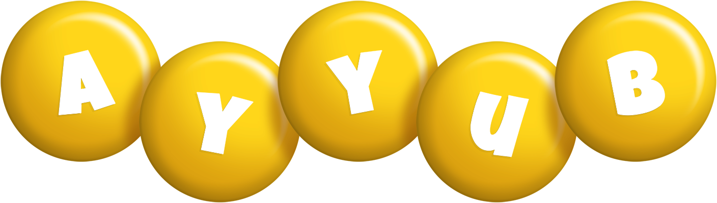 Ayyub candy-yellow logo
