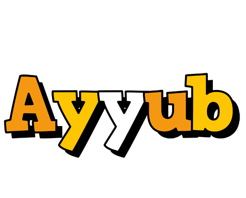 Ayyub cartoon logo