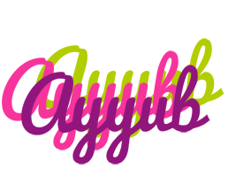 Ayyub flowers logo