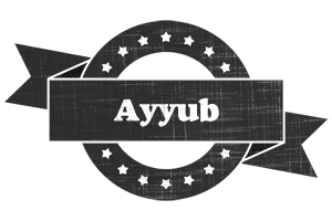 Ayyub grunge logo