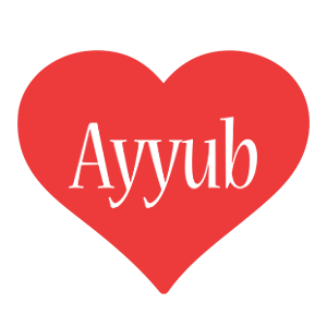 Ayyub love logo