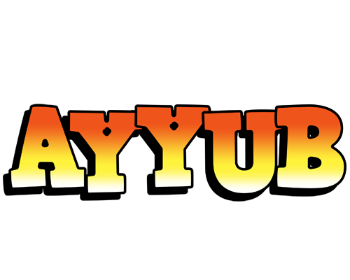 Ayyub sunset logo