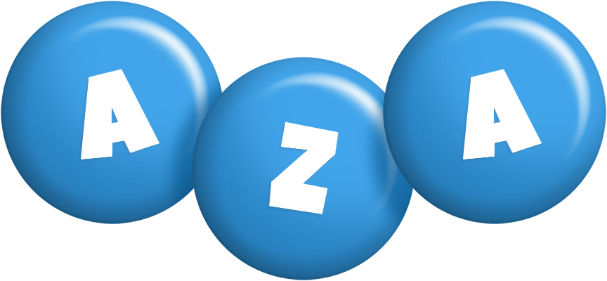 Aza candy-blue logo