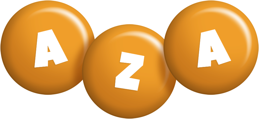 Aza candy-orange logo